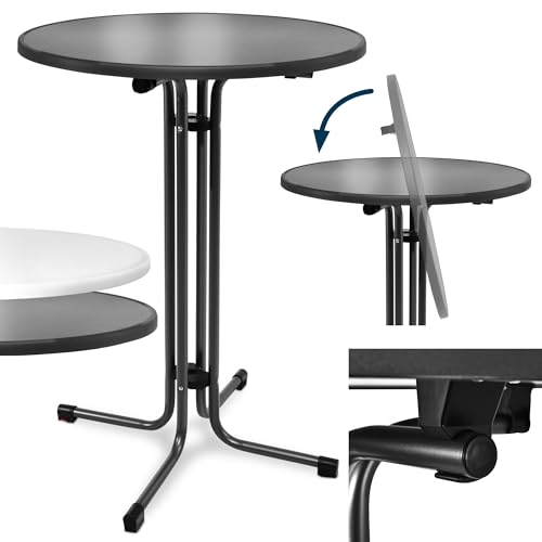 Beautissu 2er Set Stehtisch Schwarz klappbar Ø60cm Bellini – Stabiler Outdoor Bistrotisch Wetterbeständig Fuß höhenverstellbar leichte Montage Halterung vormontiert – Kratzfest Gastro Partytisch Rund Beautissu 2er Set Stehtisch Schwarz klappbar Ø60cm Bellini – Stabiler Outdoor Bistrotisch Wetterbeständig Fuß höhenverstellbar leichte Montage Halterung vormontiert – Kratzfest Gastro Partytisch Rund von Beautissu