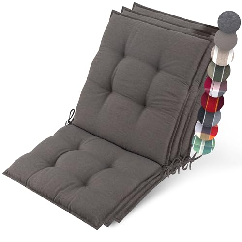 Beautissu 3er Set Premium Niedriglehner Auflage Gartenstuhl 100x50cm Sun-NL – 8cm Dick Polster Gartenstuhlauflage rutschfest Befestigungsbänder UV-Lichtechtheit 5 – Robust Stoff Taupe Beautissu 3er Set Premium Niedriglehner Auflage Gartenstuhl 100x50cm Sun-NL – 8cm Dick Polster Gartenstuhlauflage rutschfest Befestigungsbänder UV-Lichtechtheit 5 – Robust Stoff Taupe von Beautissu