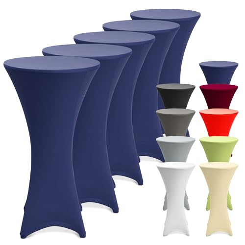 Beautissu 5er Set Stretch Stehtisch Husse Blau Ø 80-85 cm Stella – Verstärkung im Fußbereich & 40°C waschbar, rutschfest & bügelfreie Husse für Stehtisch & Bistrotisch als Tisch-Überzug Beautissu 5er Set Stretch Stehtisch Husse Blau Ø 80-85 cm Stella – Verstärkung im Fußbereich & 40°C waschbar, rutschfest & bügelfreie Husse für Stehtisch & Bistrotisch als Tisch-Überzug von Beautissu