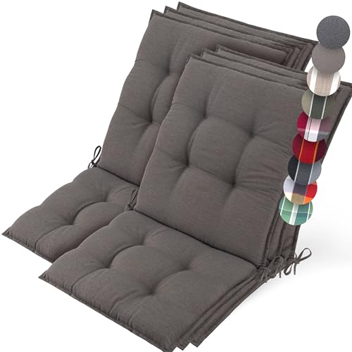 Beautissu 6er Set Premium Niedriglehner Auflage Gartenstuhl 100x50cm Sun-NL – 8cm Dick Polster Gartenstuhlauflage rutschfest Befestigungsbänder UV-Lichtechtheit 5 – Robust Stoff Taupe Beautissu 6er Set Premium Niedriglehner Auflage Gartenstuhl 100x50cm Sun-NL – 8cm Dick Polster Gartenstuhlauflage rutschfest Befestigungsbänder UV-Lichtechtheit 5 – Robust Stoff Taupe von Beautissu