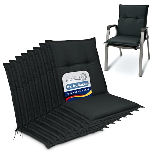 Beautissu 8er Set Niedriglehner Auflagen 100x50 cm Base NL – Bequemes Sitzkissen 6cm Dickes Sitzpolster Sitzauflage für Garten Balkon Camping Stuhl – Gartenstuhlauflage Niederlehner Graphit Grau Beautissu 8er Set Niedriglehner Auflagen 100x50 cm Base NL – Bequemes Sitzkissen 6cm Dickes Sitzpolster Sitzauflage für Garten Balkon Camping Stuhl – Gartenstuhlauflage Niederlehner Graphit Grau von Beautissu
