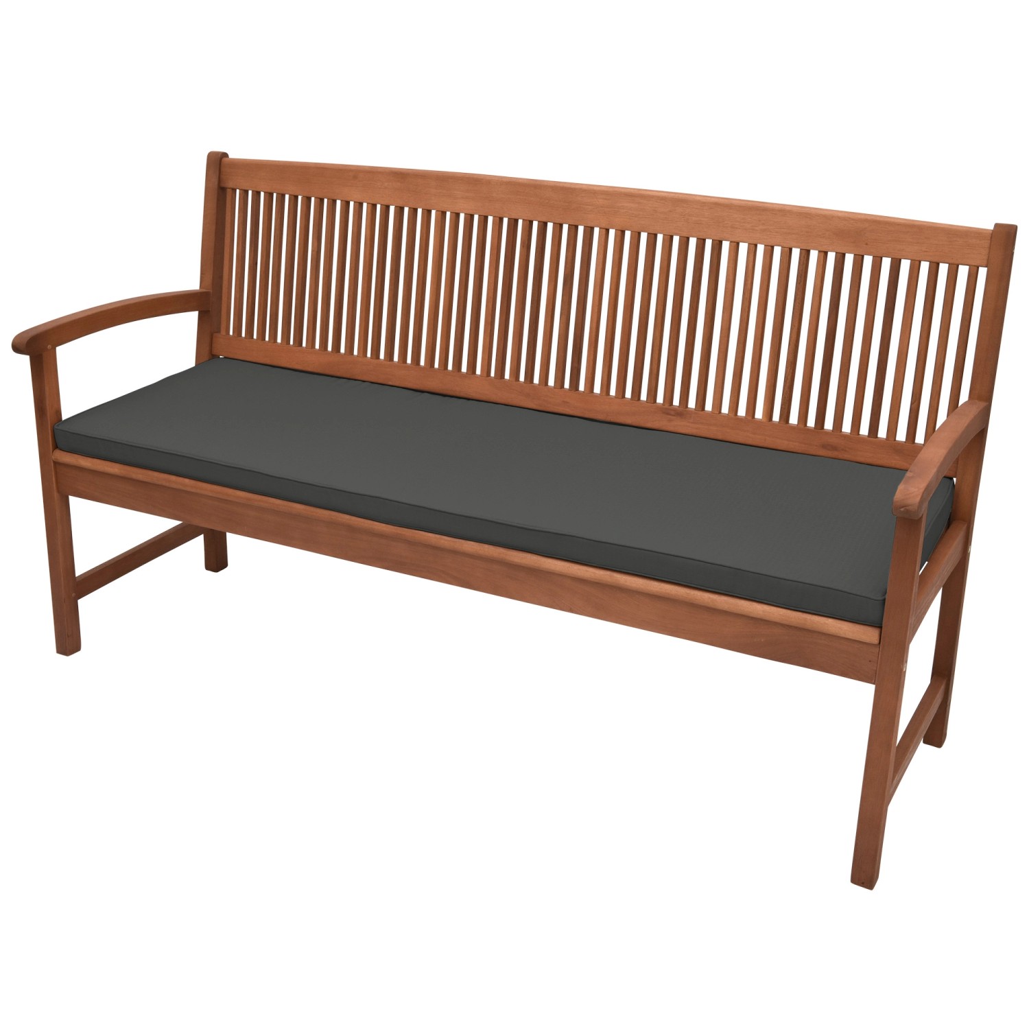 Beautissu Base BK Bankauflage 100x48x5cm Graphitgrau von Beautissu