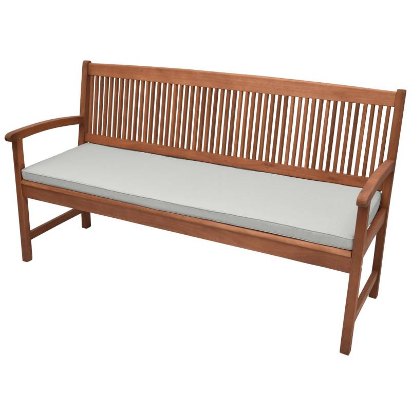 Beautissu Base BK Bankauflage 180x48x5cm Hellgrau von Beautissu