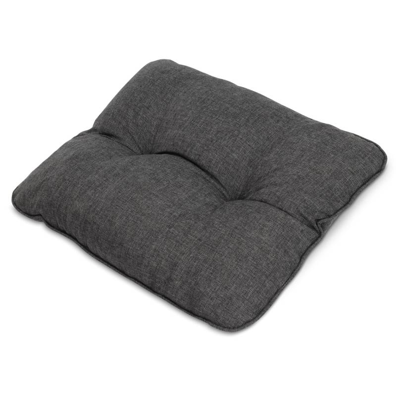 Beautissu Beauflair Loungekissen Outdoor Rücken 70x40x12cm Graphitgrau von Beautissu