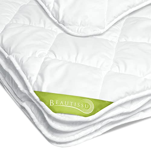 Beautissu ganzjahres Bettdecke 135x200 cm – Warme Microfaser Schlafdecke für Allergiker geeignet – Atmungsaktive Steppdecke für das ganze Jahr - BeauNuit MD von Beautissu