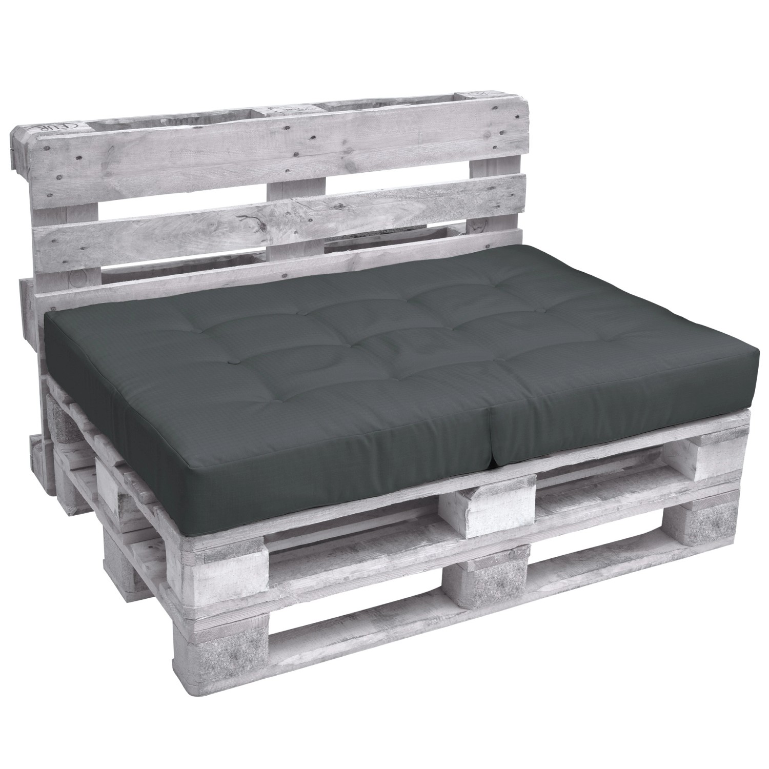 Beautissu ECO Elements Palettenkissen Sitz 120x80x15cm Graphitgrau Beautissu ECO Elements Palettenkissen Sitz 120x80x15cm Graphitgrau von Beautissu