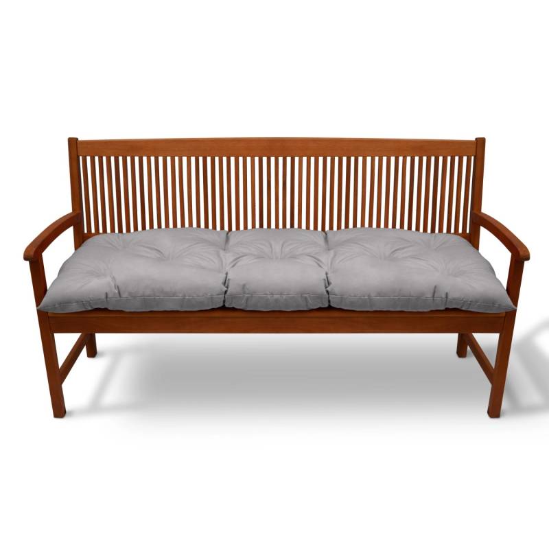 Beautissu Flair BK Bankpolster 100x50x8cm Hellgrau von Beautissu