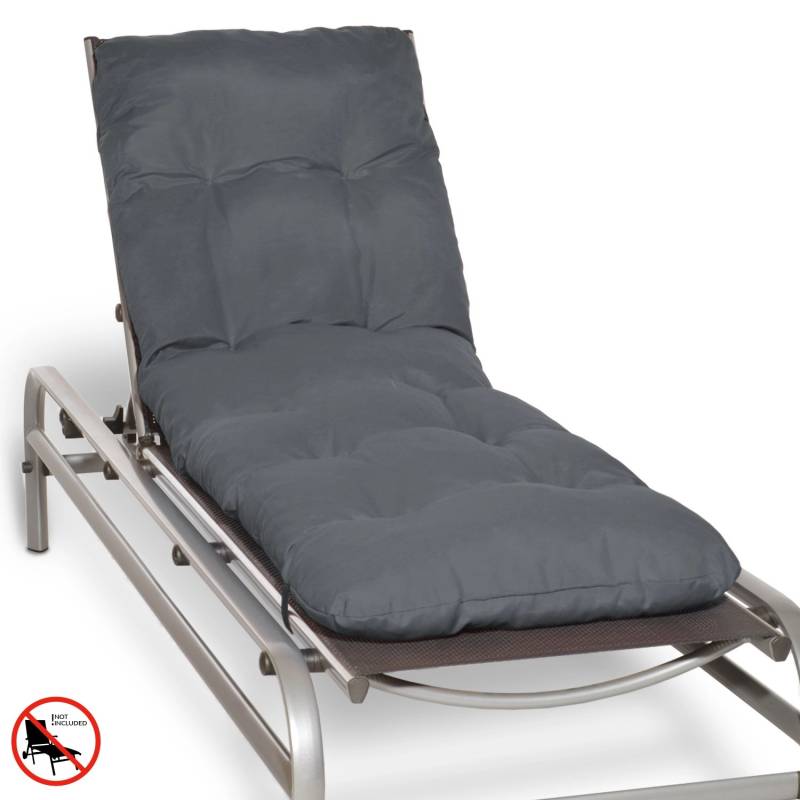 Beautissu Flair RL Rollliegenauflage 190x60x8cm Graphitgrau von Beautissu