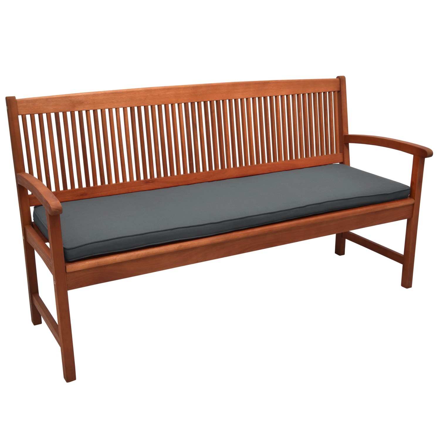 Beautissu Loft BK Bankauflage 150x48x5cm Graphitgrau von Beautissu