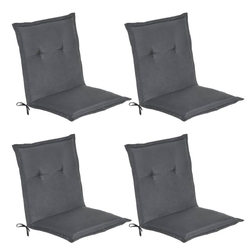 Beautissu Loft NL Niederlehner 100x50x6cm Graphitgrau 4tlg von Beautissu