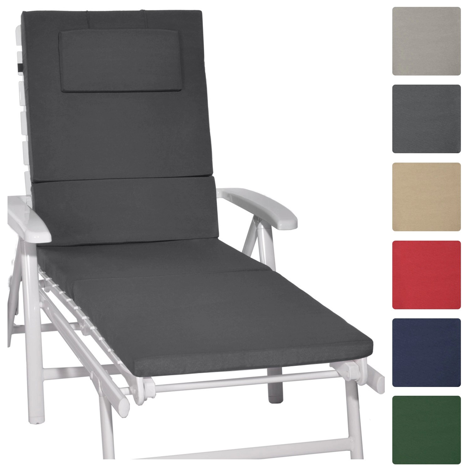 Beautissu Loft RL Rollliegenauflage 200x60x5cm Graphitgrau Beautissu Loft RL Rollliegenauflage 200x60x5cm Graphitgrau von Beautissu
