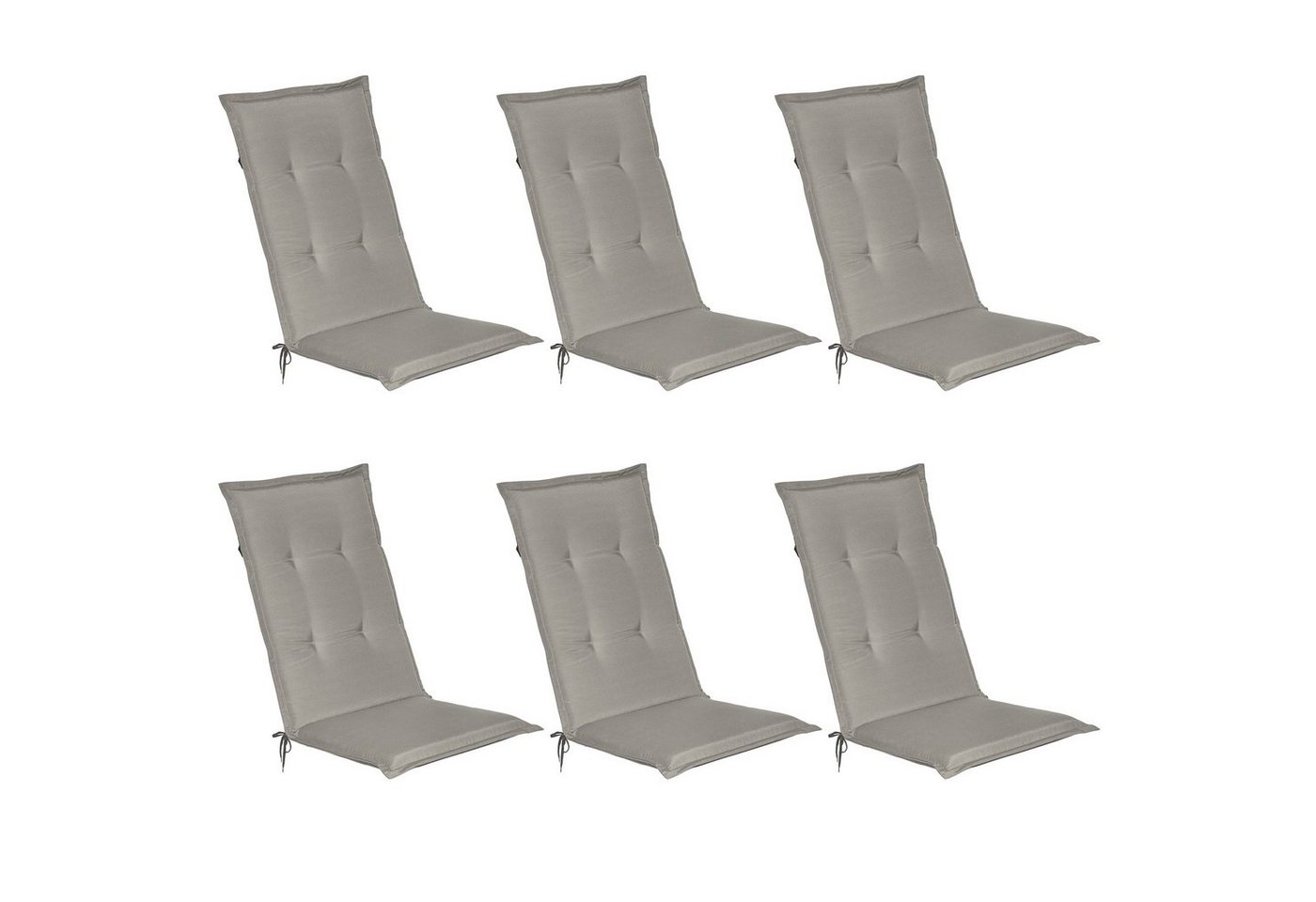 Beautissu Polsterauflage Loft HL, 6er Set Hochlehner Auflage 120x50x6cm Beautissu Polsterauflage Loft HL, 6er Set Hochlehner Auflage 120x50x6cm von Beautissu