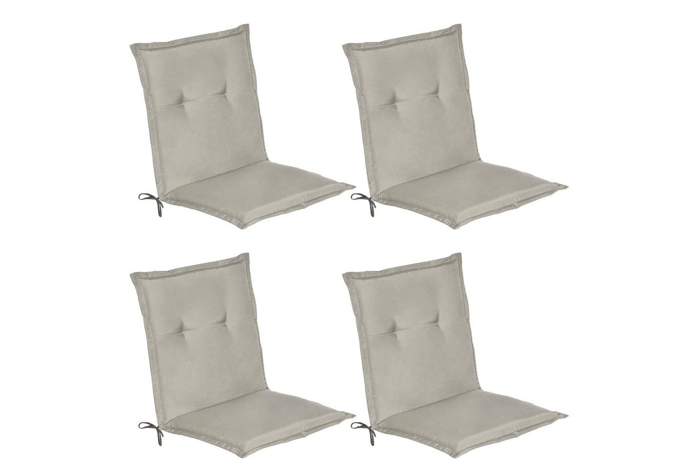 Beautissu Polsterauflage Loft NL, (4 St), 4er Set Niederlehner Auflage 100x50x6cm von Beautissu