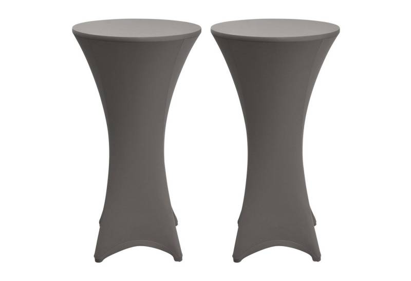 Beautissu Stehtischhusse Stella, 2er Set Stretch Ø80-85cm von Beautissu