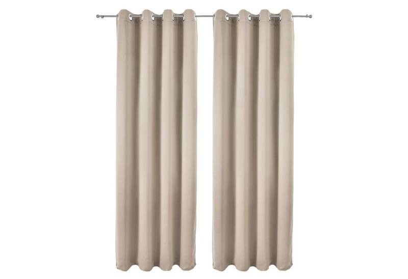 Beautissu Vorhang Amelie Nora, 2er Set Verdunkelungsvorhang 140x245cm von Beautissu