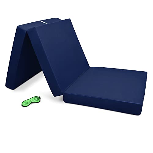 Beautissu Klappmatratze Gästebett klappbar 80x195 cm Faltmatratze Gästematratze faltbar Reisematratze Klappbett Gäste Matratze – Campix Camping Matratze Tragegriff Bodenmatratze waschbar Dunkelblau Beautissu Klappmatratze Gästebett klappbar 80x195 cm Faltmatratze Gästematratze faltbar Reisematratze Klappbett Gäste Matratze – Campix Camping Matratze Tragegriff Bodenmatratze waschbar Dunkelblau von Beautissu