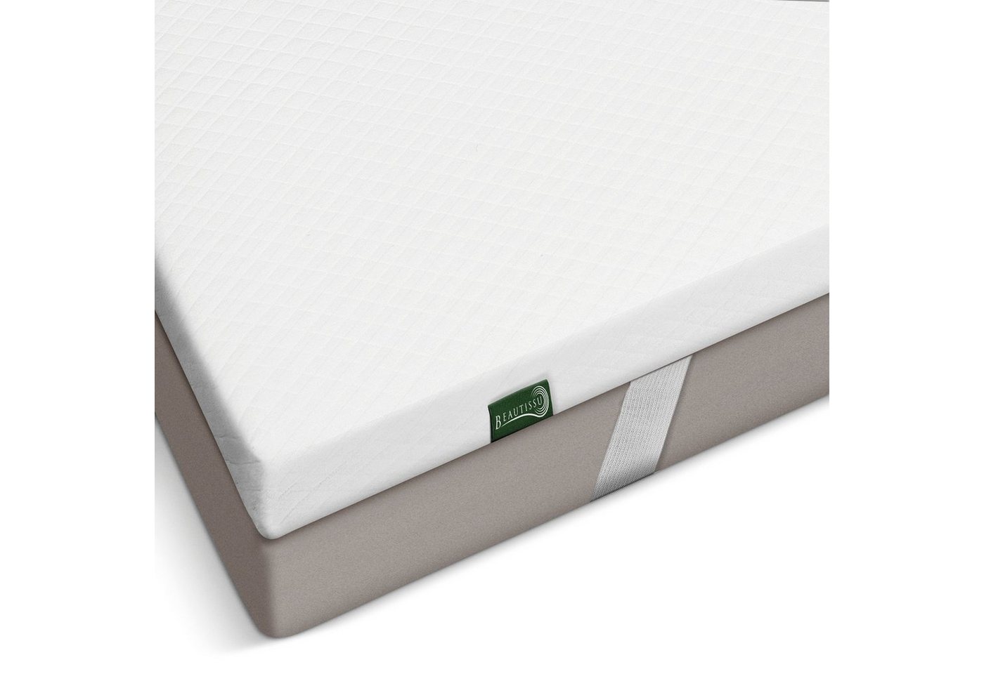 Topper BeauNuit GT, Beautissu, Polyester, Gel Viscoschaum, PU Schaum, Gel Topper mit Memory Foam Schicht 90x200 cm von Beautissu