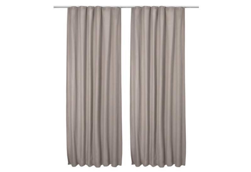 Beautissu Vorhang Amelie Luna, 2er Set Kräuselband Thermogardine 140x245cm von Beautissu