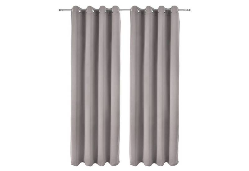 Beautissu Vorhang Amelie Nora, 2er Set Verdunkelungsvorhang 140x245cm von Beautissu