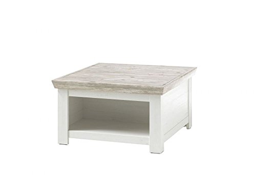Beauty.Scouts Truhe "Kiruna" Couchtisch, Pinie weiß Nachbildung, Tischplatte Oslo Pinie, 86x48x86 cm von Beauty.Scouts Möbel IM