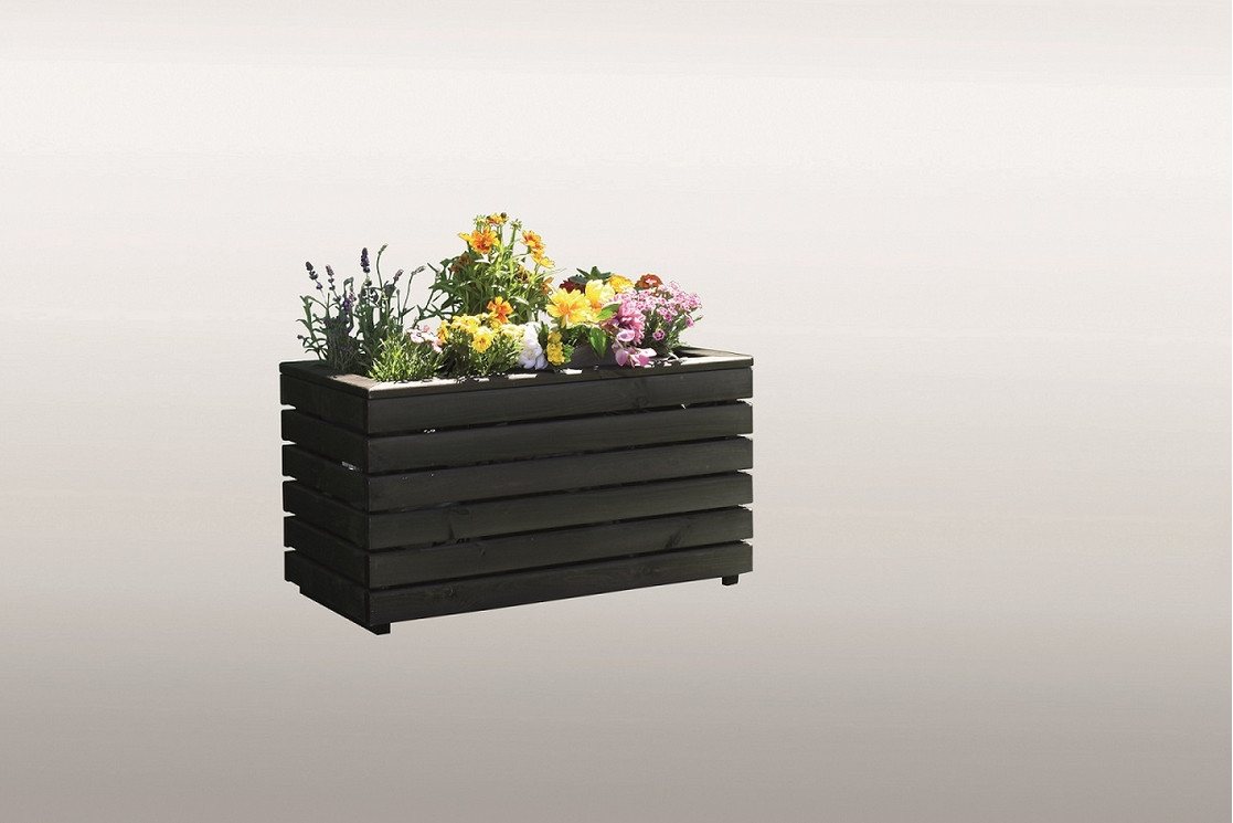 Beauty.Scouts Hochbeet Pflanzbeet "Taylor", Kiefer, anthrazit, 80 x 40 x 42 cm von Beauty.Scouts