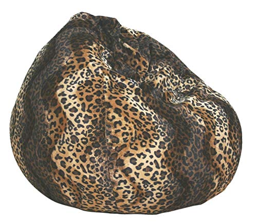 Beauty.Scouts Kinzler Sitzsack Mogli Indoor geeignet Zebra- oder Leopardoptik 100% Polyester 75x95cm Sitzmöglichkeit Sitzkissen bunt schlicht Farbe Leopard von Beauty.Scouts