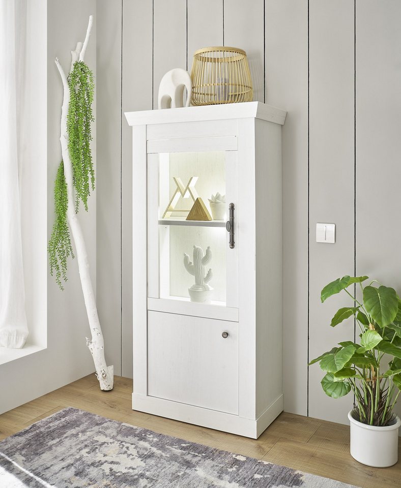 Beauty.Scouts Vitrine "Hygge" - in Pinie Weiss Dekor, 70/ 146/ 37, Esszimmer, Wohnzimmer Beauty.Scouts Vitrine "Hygge" - in Pinie Weiss Dekor, 70/ 146/ 37, Esszimmer, Wohnzimmer von Beauty.Scouts