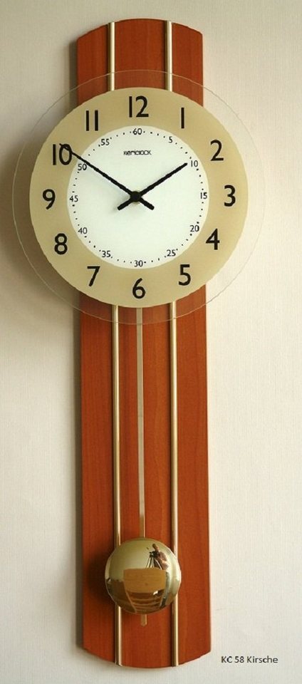 Beauty.Scouts Wanduhr Wanduhr "Anna" mit Quarzpendelwerk, Glas, 23 x 60 cm, kirsche Beauty.Scouts Wanduhr Wanduhr "Anna" mit Quarzpendelwerk, Glas, 23 x 60 cm, kirsche von Beauty.Scouts