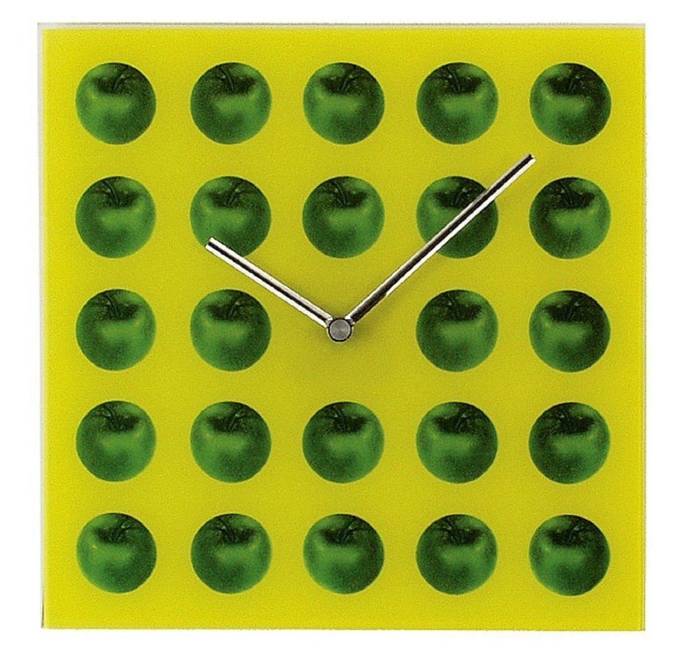 Beauty.Scouts Wanduhr Wanduhr Quartz Wanduhr Apfel" Glas, Küche, 30x30 cm, in Grün" von Beauty.Scouts