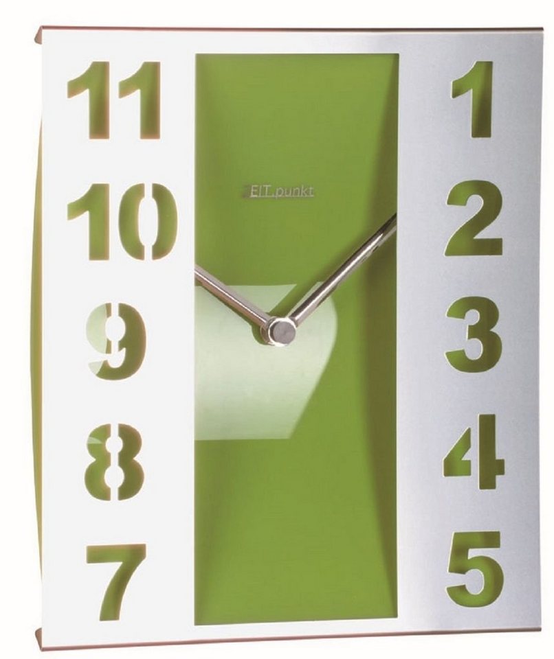 Beauty.Scouts Wanduhr Wanduhr Quartzuhr "Time" Grün, Edelstahl, Kunststoff, 22x26x4 cm Beauty.Scouts Wanduhr Wanduhr Quartzuhr "Time" Grün, Edelstahl, Kunststoff, 22x26x4 cm von Beauty.Scouts