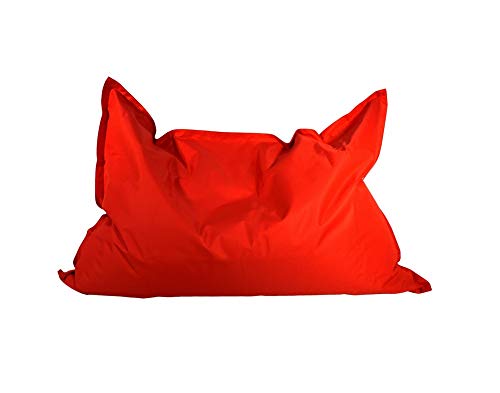 Kinzler Sitzsack Benni Indoor & Outdoor geeignet 100x140cm Sitzmöglichkeit Sitzkissen bunt schlicht Farbe rot von Beauty.Scouts