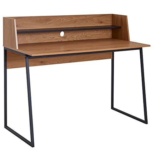 Schreibtisch Hedda Eiche 120cm lang mit Ablage Arbeitstisch Office PC-Tisch Bürotisch Medienzimmer Tisch Computertisch modern elegant Arbeitszimmer Schreibtisch Hedda Eiche 120cm lang mit Ablage Arbeitstisch Office PC-Tisch Bürotisch Medienzimmer Tisch Computertisch modern elegant Arbeitszimmer von Beauty.Scouts