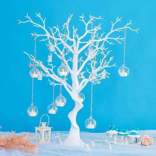 NUPTIO Deko Baum Weihnachtsbaum Halloween: 75cm Weihnachtsdeko Weiß Wohnzimmer Hochzeit Christmas Hochzeitsdeko weihnachtsbäume Tisch Decoration Innen Schlafzimmer Outdoor Party Tree Geburtstag von NUPTIO