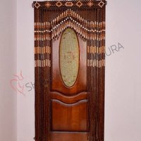 Handgemachter Holzperlenvorhang Boho Decor, 105x190cm Handgemachter Holzperlenvorhang Boho Decor, 105x190cm von BeautyUkraine