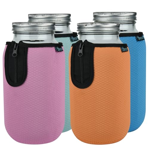 Beautyflier Einmachgläser Isolator, 1,8 l, Neopren, 4 Farben, breite Öffnung von Beautyflier