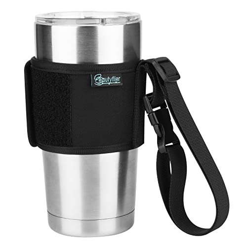 Beautyflier Kaffeebecherhalter für Yeti 850 ml Becherhalter mit Tragegriff, Reise-Kaffeebecher-Tragetasche, kompatibel mit Yeti, Simple Modern, Hydro Flask Tumbler, BlenderBottle Shaker-Flasche von Beautyflier