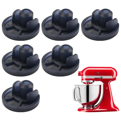 Beautyflier Standfüße für KitchenAid KSM150 KSM152 KSM154 KSM155 KSM158 KSM160, robuste und langlebige TPU-Ersatzfüße für Mixer, 6 Stück von Beautyflier