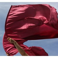 Solid Matte Burgundy Maroon Red "New Wine' Anbetung Banner Praiseflags Set Von 2 Mit Light Flex ™ Stange Love Beauty For Ashes® von BeautyforAshesonEtsy