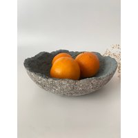 Pappmaché Schüssel, Große Aufbewahrung, Graue Dekorative Housewarming Geschenke von BeautyofStoneCrafts