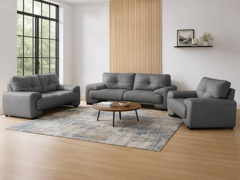 Beautysofa Big-Sofa Polstergarnitur Omega Set 3+2+1 Sofa Wohnzimmer Sofagarnitur, Modern Design von Beautysofa