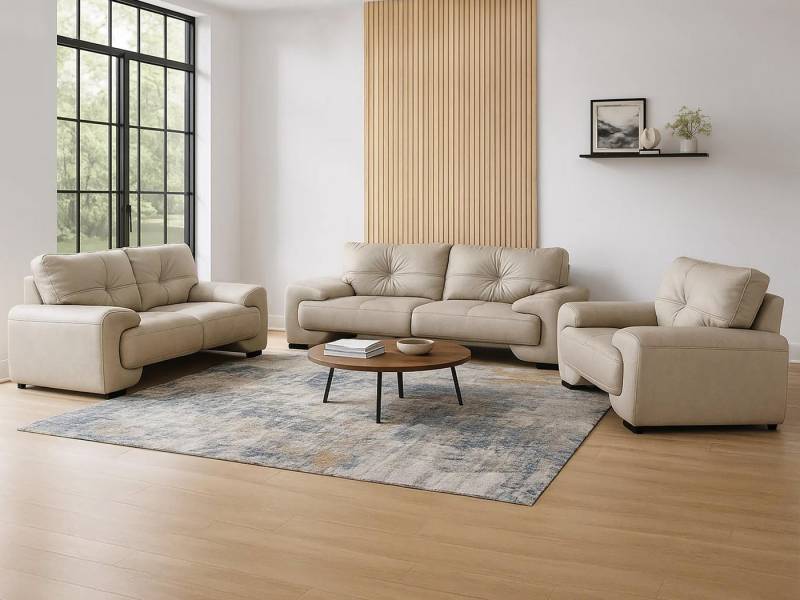 Beautysofa Big-Sofa Polstergarnitur Omega Set 3+2+1 Sofa Wohnzimmer Sofagarnitur, Modern Design von Beautysofa