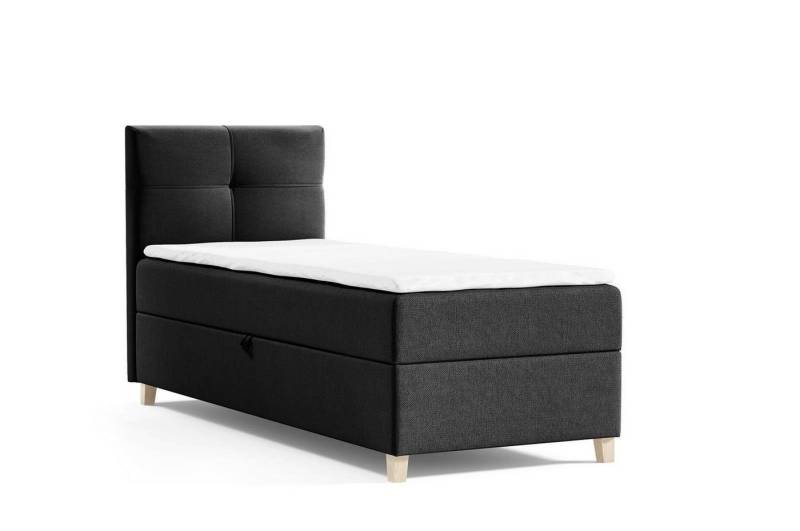 Beautysofa Boxspringbett Modern Boxspringbett mit Topper HELEN MINI Schlafzimmer, mit Matratze von Beautysofa