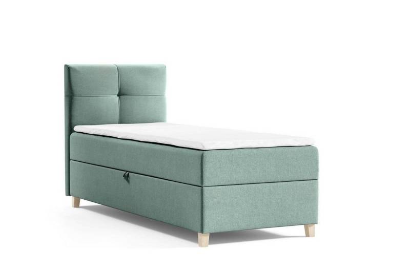 Beautysofa Boxspringbett Modern Boxspringbett mit Topper HELEN MINI Schlafzimmer, mit Matratze von Beautysofa