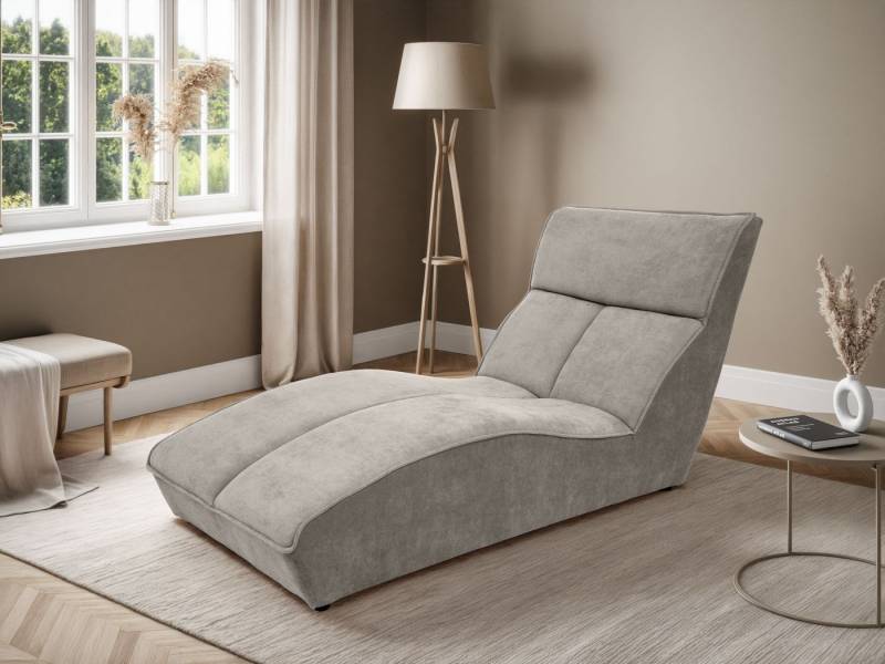 Beautysofa Chaiselongue SAN DIEGO im Velours, Recamiere, Sofa mit Chaiselongue von Beautysofa