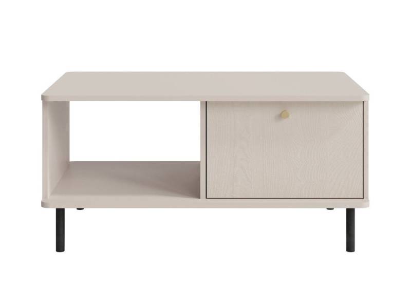 Beautysofa Couchtisch GLORIA mit 1 Schublade (in der Farbe Beige Sand, modern und elegant), Breite: 97 cm von Beautysofa