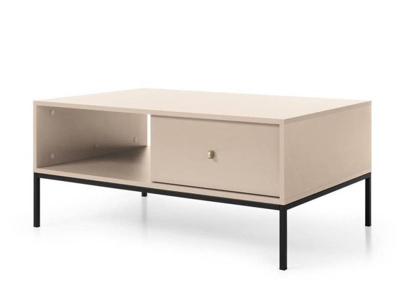 Beautysofa Couchtisch MONICA – Eleganter Couchtisch im modernen Loft-Stil, Beige von Beautysofa