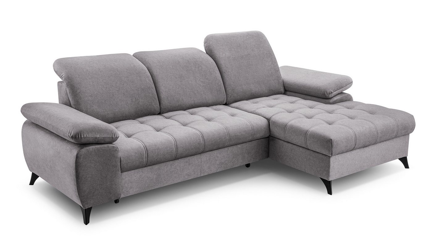 Beautysofa Ecksofa BELLO, mit Schlaffunktion, Verstellbare Kopfstützen, linke oder rechte Seite Beautysofa Ecksofa BELLO, mit Schlaffunktion, Verstellbare Kopfstützen, linke oder rechte Seite von Beautysofa