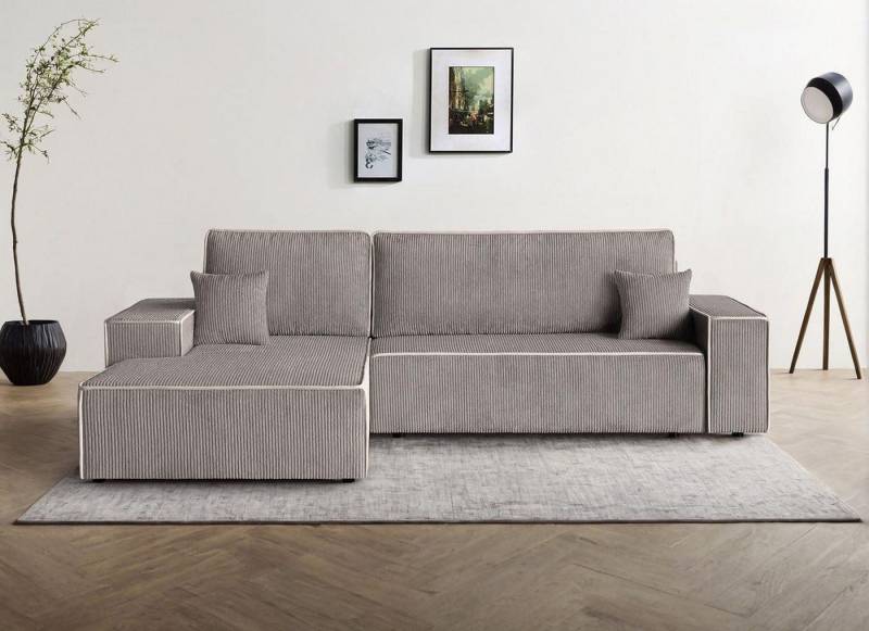 Beautysofa Ecksofa ERNI, inkl. Schlaffunktion, Bettkasten, L-Form Polsterecke im modernes Stil, stilvoll Corner Schlafsofa Beautysofa Ecksofa ERNI, inkl. Schlaffunktion, Bettkasten, L-Form Polsterecke im modernes Stil, stilvoll Corner Schlafsofa von Beautysofa