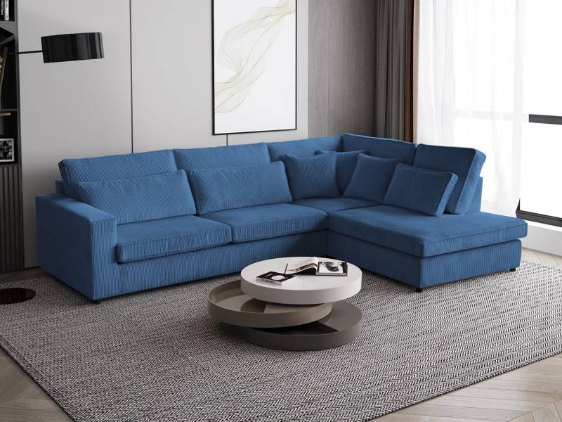 Beautysofa Ecksofa mit dekorativen Kissen PARMA, im modernes Design, klassische Polsterecke inklusive Wellenfedern von Beautysofa
