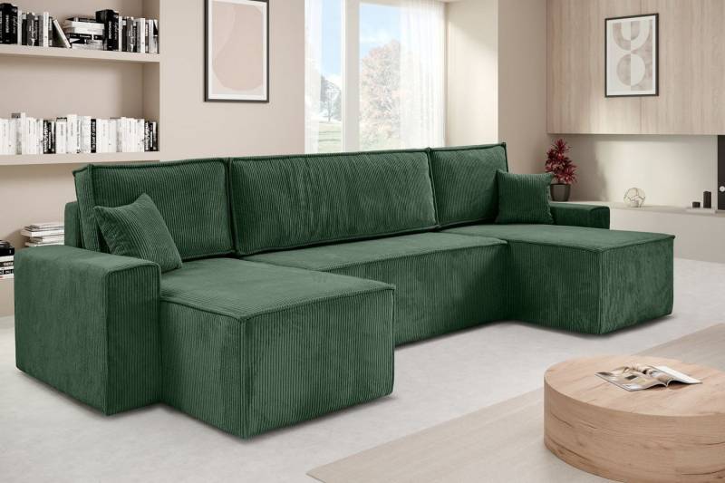Beautysofa Ecksofa mit Bettkasten, im Cordstoff HEKTOR U, mit Schlaffunktion, Breite der Ottomane wählbar – 70 oder 100 cm Beautysofa Ecksofa mit Bettkasten, im Cordstoff HEKTOR U, mit Schlaffunktion, Breite der Ottomane wählbar – 70 oder 100 cm von Beautysofa